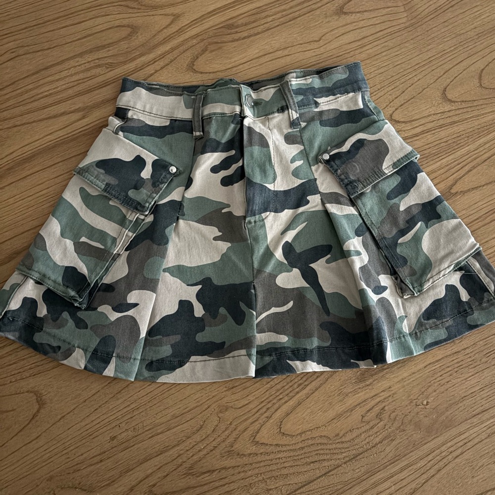 Trendy Camouflage Mini Skirt